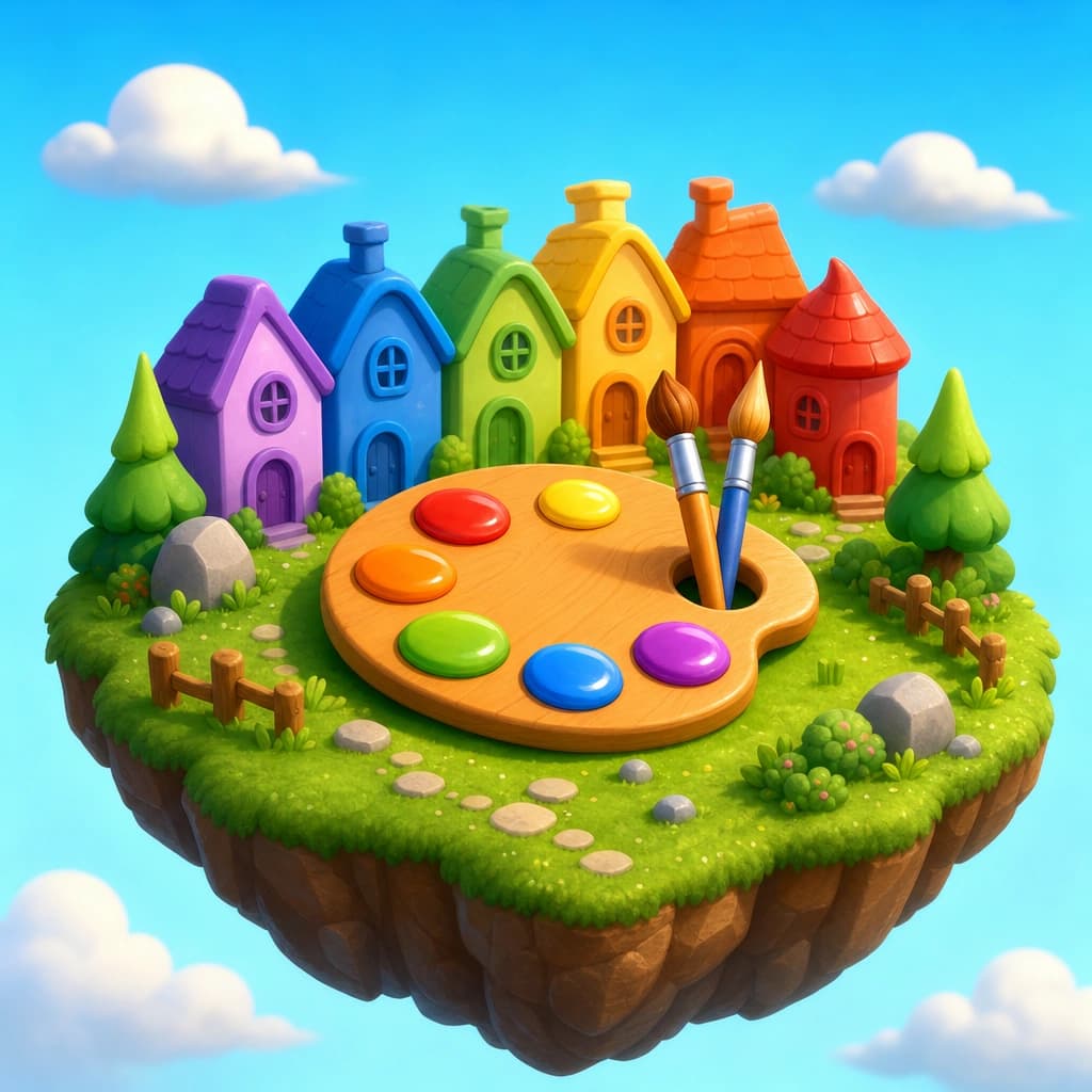 Color Town in LearnNPlay